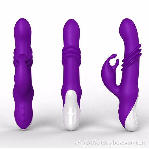 Rechargeable woman sex toy clitoris vagina vibrating double motor wand massager